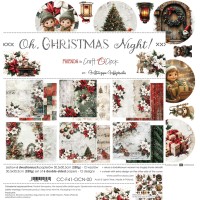 Набор бумаги "Oh, Christmas Night" 30,5*30,5 см., 6 листов, Craft O'Clock