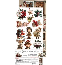 Набор для вырезания "Oh, Christmas Night" 15,25*31,5 см, 1/2 набора, 9 листов, Craft O'Clock