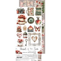 Набор для вырезания "Heart of the Sun" 15,25*31,5 см, 1/2 набора, 9 листов, Craft O'Clock