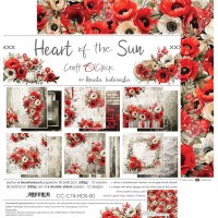 Набор бумаги "Heart of the Sun" 30,5*30,5 см., 6 листов, Craft O'Clock