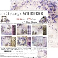 Набор бумаги "Heritage Whispers" 20,3*20,3 см., 6 листов, 1/4 набора, Craft O'Clock