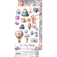 Набор для вырезания "It's My Party" 15,25*31,5 см, 1/2 набора, 9 листов, Craft O'Clock
