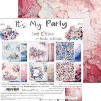 Набор бумаги "It's My Party" 20,3*20,3 см., 6 листов, 1/4 набора, Craft O'Clock