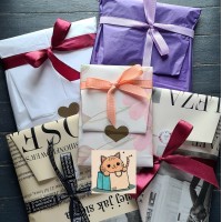 Кот в мешке "Цветы и листья" от AgiArt