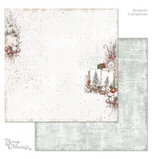 Бумага двусторонняя "Дневник Снегурочки. Последняя страница", ScrapMania