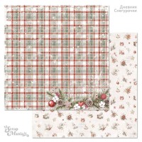 Бумага двусторонняя "Дневник Снегурочки. Уютный плед", ScrapMania