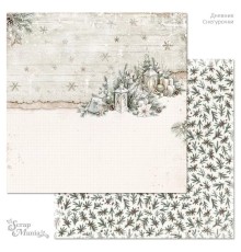 Бумага двусторонняя "Дневник Снегурочки. Зимний сюжет", ScrapMania