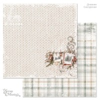 Бумага двусторонняя "Дневник Снегурочки. Фото на память", ScrapMania