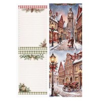 Лист с картинками 10х30 см "Дневник Снегурочки. Заметки на полях", ScrapMania