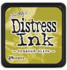 Чернильная подушечка MINI DISTRESS INK "Crushed Olive", Ranger
