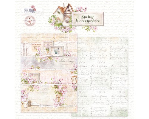 Набор бумаги "Spring is everywhere" 21*29,7 см (А4), 6 листов, 1/2 полного набора, Dreamlight Studio