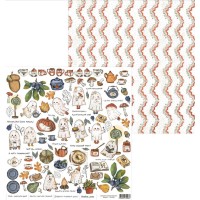 Лист для вырезания, коллекция "После лета", 30,5*30,5см., Scrapodelie
