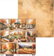 Лист для вырезания, коллекция "Терпкий запах осени...", 30,5*30,5см., Scrapodelie
