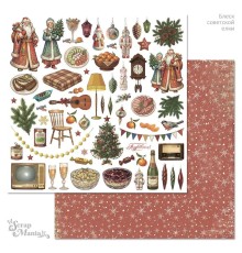 Бумага двусторонняя "СССР. Блеск советской елки. Детали", ScrapMania