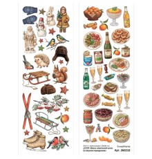 Лист с картинками 10х30 см "СССР. Блеск советской елки. Со вкусом праздника", ScrapMania