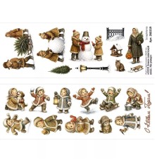 Лист с картинками 10х30 см "СССР. Блеск советской елки. На улице", ScrapMania