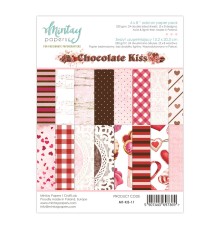 Набор бумаги "Chocolate Kiss" 15,2*20,3 см, 1/3 набора, 8 листов, Mintay paper