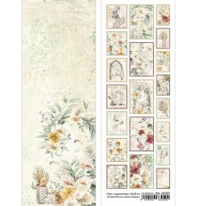 Лист с картинками 10х30 см "В краю белых тигров. Марки", ScrapMania