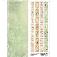 Лист с картинками 10х30 см "В краю белых тигров. Билетики", ScrapMania