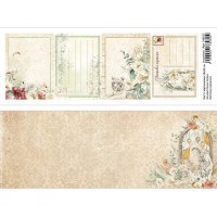 Лист с картинками 10х30 см "В краю белых тигров. Почтовые карточки", ScrapMania