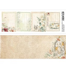 Лист с картинками 10х30 см "В краю белых тигров. Почтовые карточки", ScrapMania