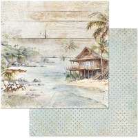 Бумага двусторонняя "Тропический рай. Наедине со счастьем", ScrapMania