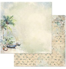 Бумага двусторонняя "Тропический рай. Кокосовое молоко", ScrapMania