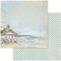 Бумага двусторонняя "Тропический рай. Шелест волн", ScrapMania