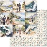 Бумага двусторонняя "Тропический рай. Фрагменты", ScrapMania