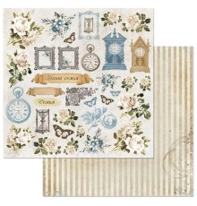 Бумага двусторонняя "Эхо прошлого. Картинки", ScrapMania