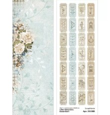 Лист с картинками 10х30 см "Эхо прошлого. Билетики", ScrapMania