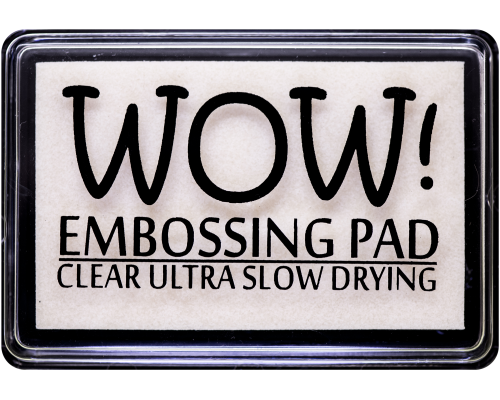 Подушечка для эмбоссинга "Clear Ultra Slow Drying Ink Pad", WOW!