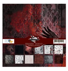 Набор бумаги "On the wings of Mystery" 30.5*30.5 см., 6 листов, 1/2 полного набора, Dreamlight Studio