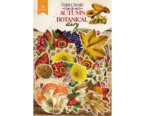 Набор высечек "Autumn botanical diary" 63 шт, Фабрика Декору