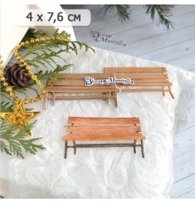 Нож для вырубки "Зимний город. Скамейка в парке", ScrapMania