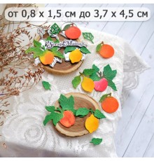 Нож для вырубки "Урожай. Лимон, апельсин и яблоко", ScrapMania