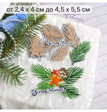 Нож для вырубки "Новогодняя красота. Пушистые иголки", ScrapMania