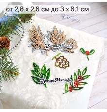 Нож для вырубки "Новогодняя красота. Зимний букет. Рустик", ScrapMania