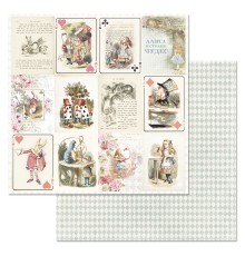Бумага двусторонняя коллекция "Алиса в сказке. Карточки", ScrapMania