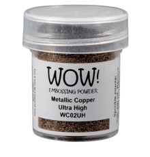 Пудра для эмбоссинга "Metallic Copper", непрозрачная, металлизированная, 15мл., WOW!
