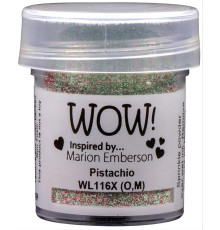 Пудра для эмбоссинга "Pistachio", непрозрачная, 15мл., WOW!