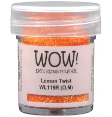 Пудра для эмбоссинга "Lemon Twist", непрозрачная, 15мл., WOW!