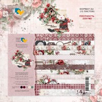 Набор бумаги "Письма о любви" 21*29,7 см (А4), 6 листов, 1/2 полного набора, Dreamlight Studio