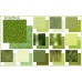 Набор бумаги 30,5х30,5 см "Фономикс. Зеленый", 12 листов , ScrapMania