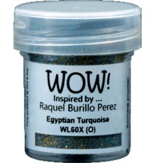 Пудра для эмбоссинга "Egyptian Turquoise", непрозрачная, 15мл., WOW!