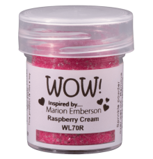 Пудра для эмбоссинга "Raspberry Cream", полупрозрачная, 15мл., WOW!