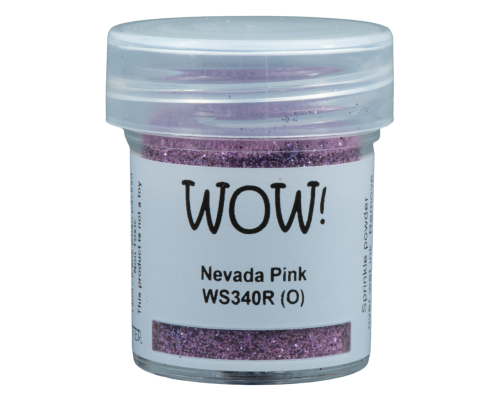 Пудра для эмбоссинга "Nevada Pink", непрозрачная, 15мл., WOW!