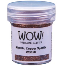 Пудра для эмбоссинга "Metallic Copper Sparkle", непрозрачная, 15мл., WOW!