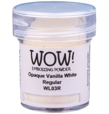 Пудра для эмбоссинга "Opaque Vanilla White", непрозрачная 15мл., WOW!