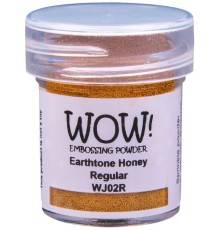 Пудра для эмбоссинга "Earthtone Honey", непрозрачная, 15мл., WOW!